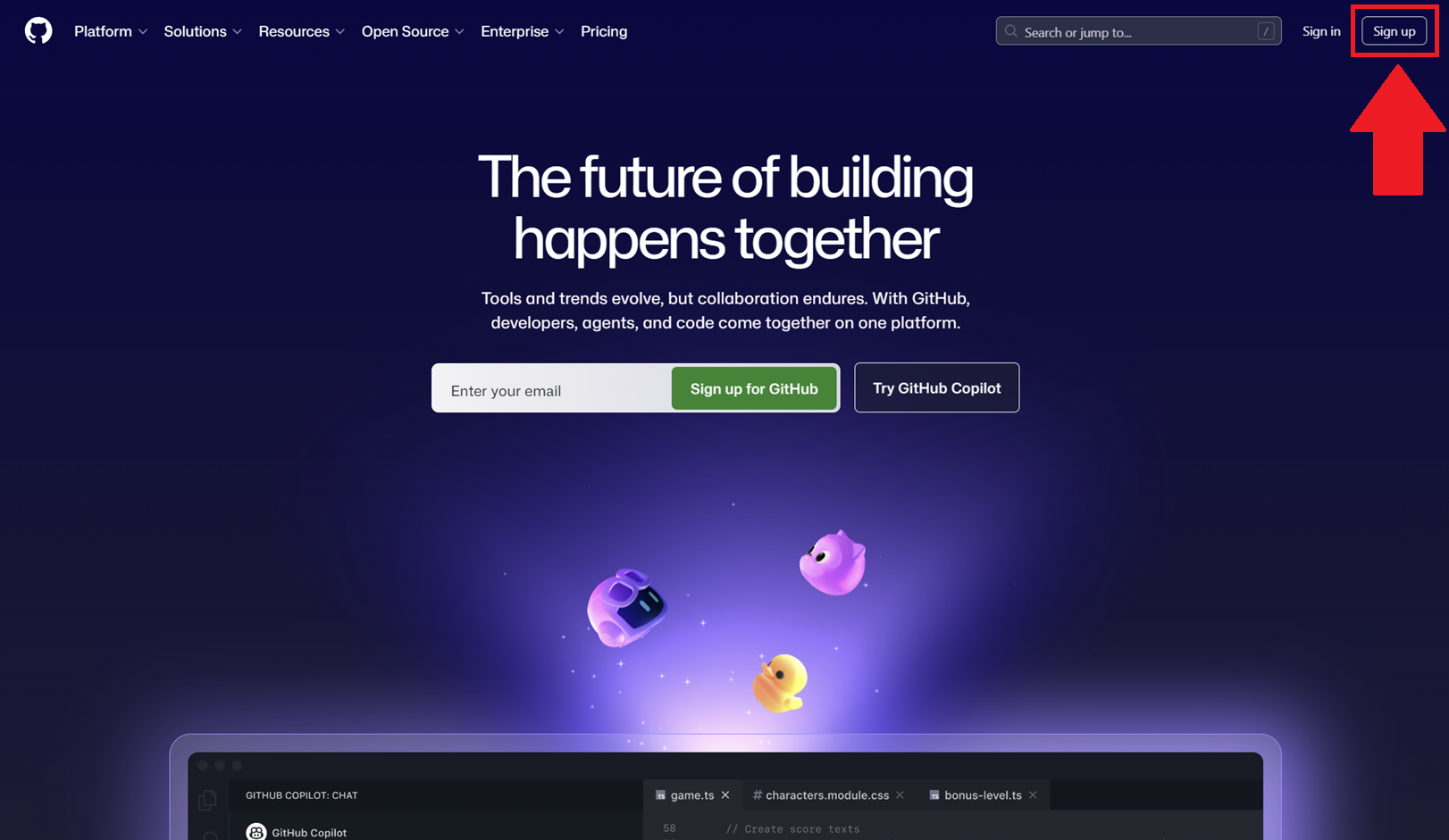 Github 홈페이지
